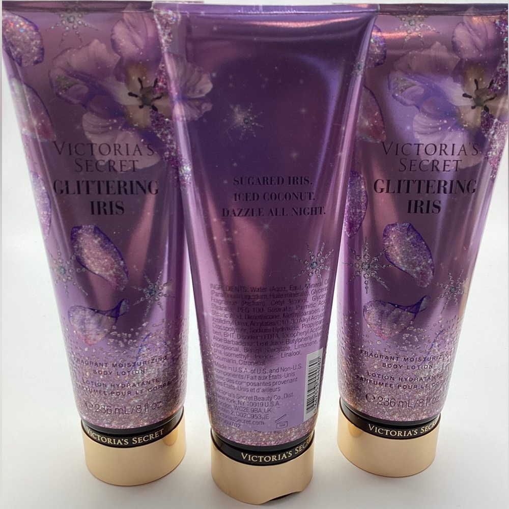 Victoria’s Secret Moisturizing Body Lotion in Glittering Iris - All Brand New - Picture 2 of 9